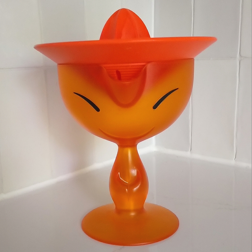 Vintage Made In Italy Orange Citrus Squeezer